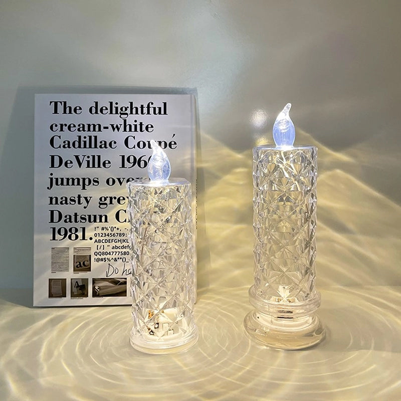 Roséra™ – Crystal Rose Candlelight Lamp