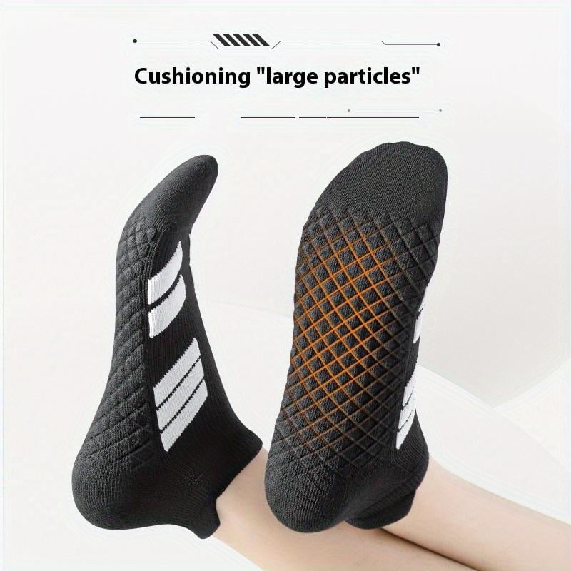 Plyro™ – Cushioned Anti-Slip Ankle Socks (5 Pairs)