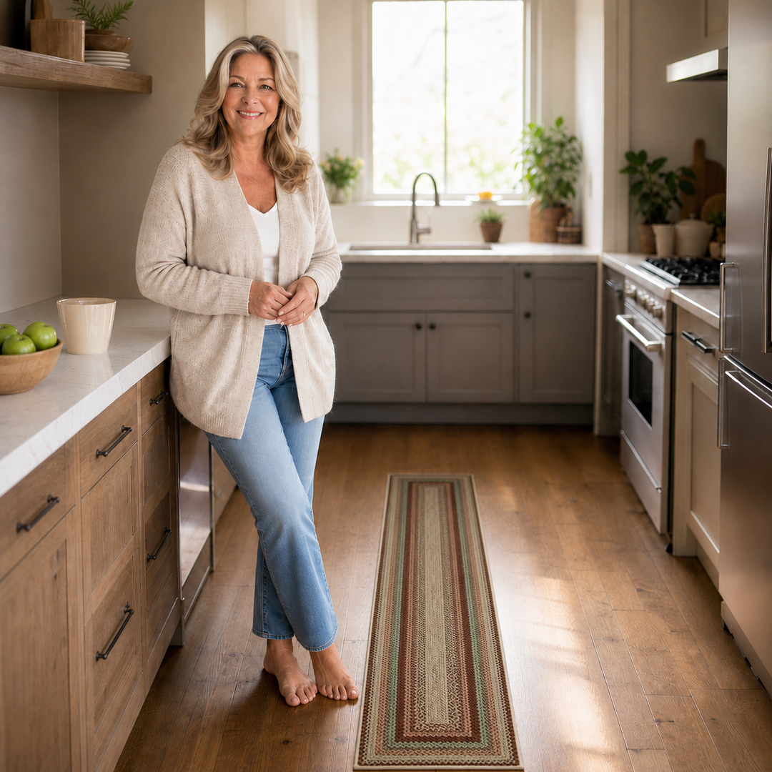 Wovella – Woven Non-Slip Kitchen Runner Rug (2-pack)