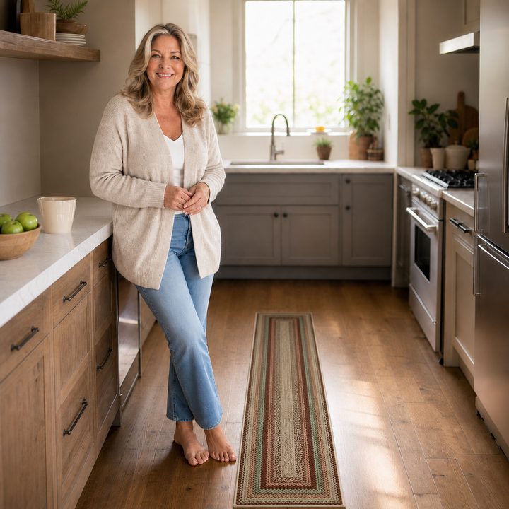 Wovella – Woven Non-Slip Kitchen Runner Rug (2-pack)