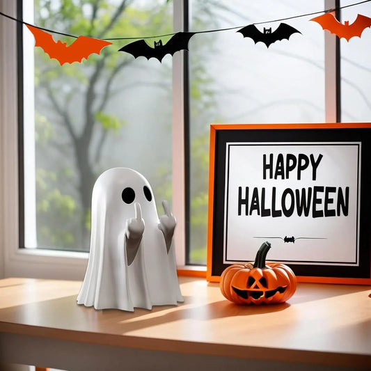 Boohoo™ – Handmade Cheeky Ghost Statue (2+1 Free)