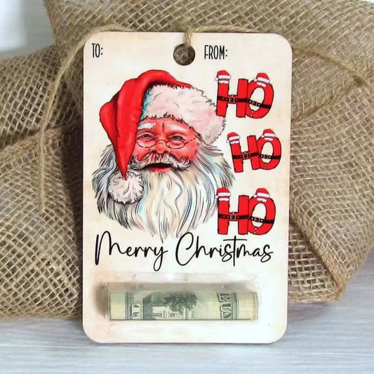 Givelle™ – Wooden Christmas Gift Money Holder