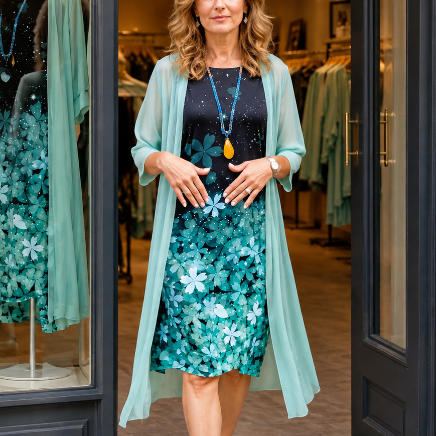 Bloomcast – Dress-And-Duster Set That Arrives Already Decided