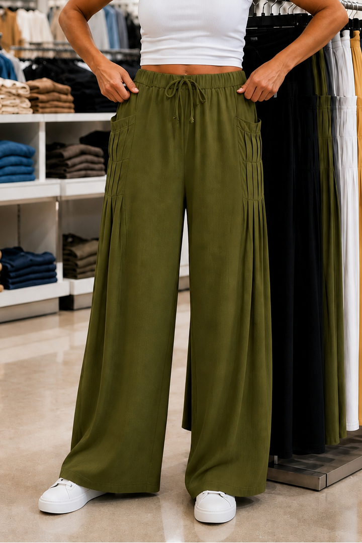 Linora – Drawstring Wide Leg Pants