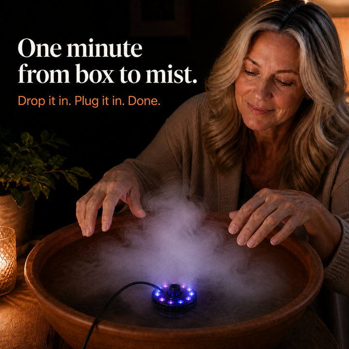 Mistlume – 12-LED Color-Changing Ultrasonic Mist Maker