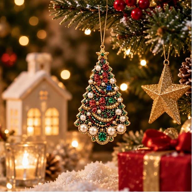TwinkleTidings – Rhinestone Christmas Ornament Craft Kit