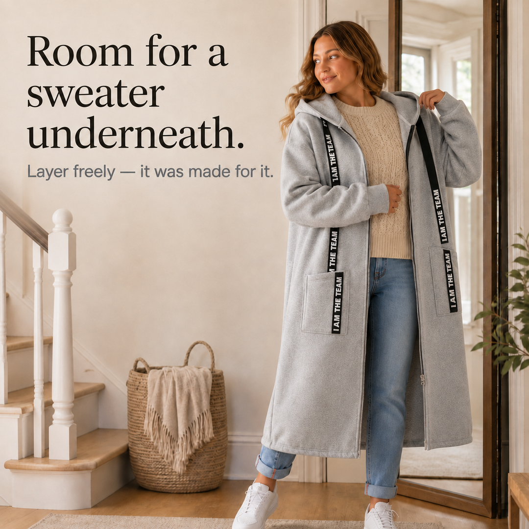 Winterlyn – Oversized Hooded Sweatshirt Coat