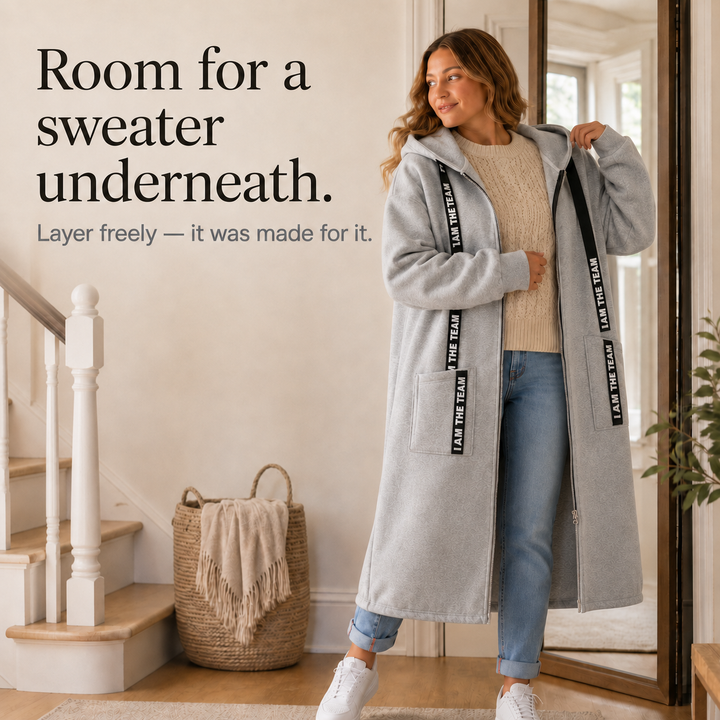 Winterlyn – Oversized Hooded Sweatshirt Coat