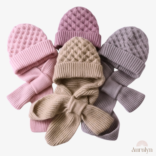 Auralyn™ – Women's Fleece-lined Knitted Hat Scarf (30% Off)