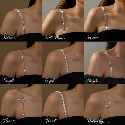 Stravière™ – 1 Pair Rhinestone Bra Straps for Dresses (50% Off)