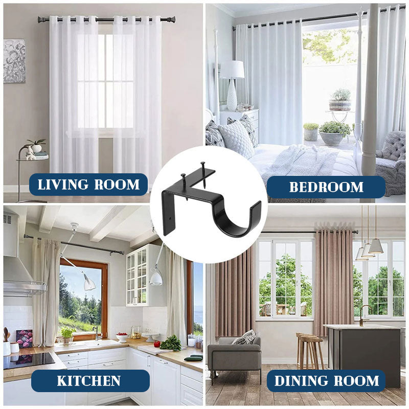 Curtava™ – No Drill Curtain Rod Holders (2 Pieces)