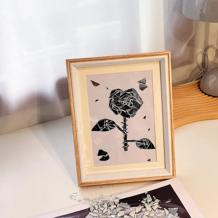 Shard & Bloom™ - DIY Butterfly Broken Mirror Mosaic Frame