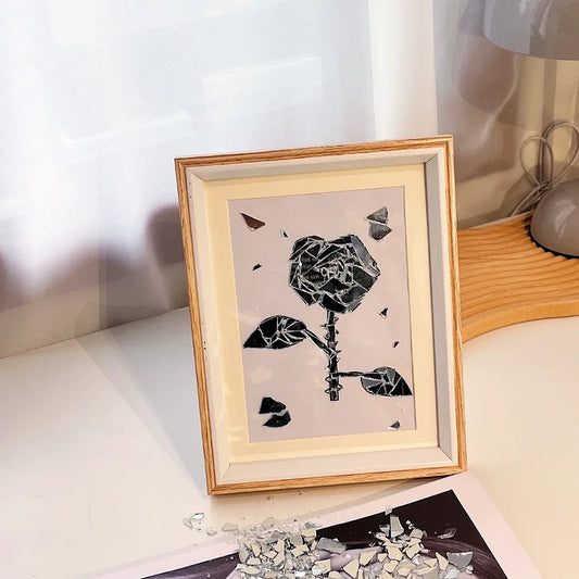 Shard & Bloom™ - DIY Butterfly Broken Mirror Mosaic Frame