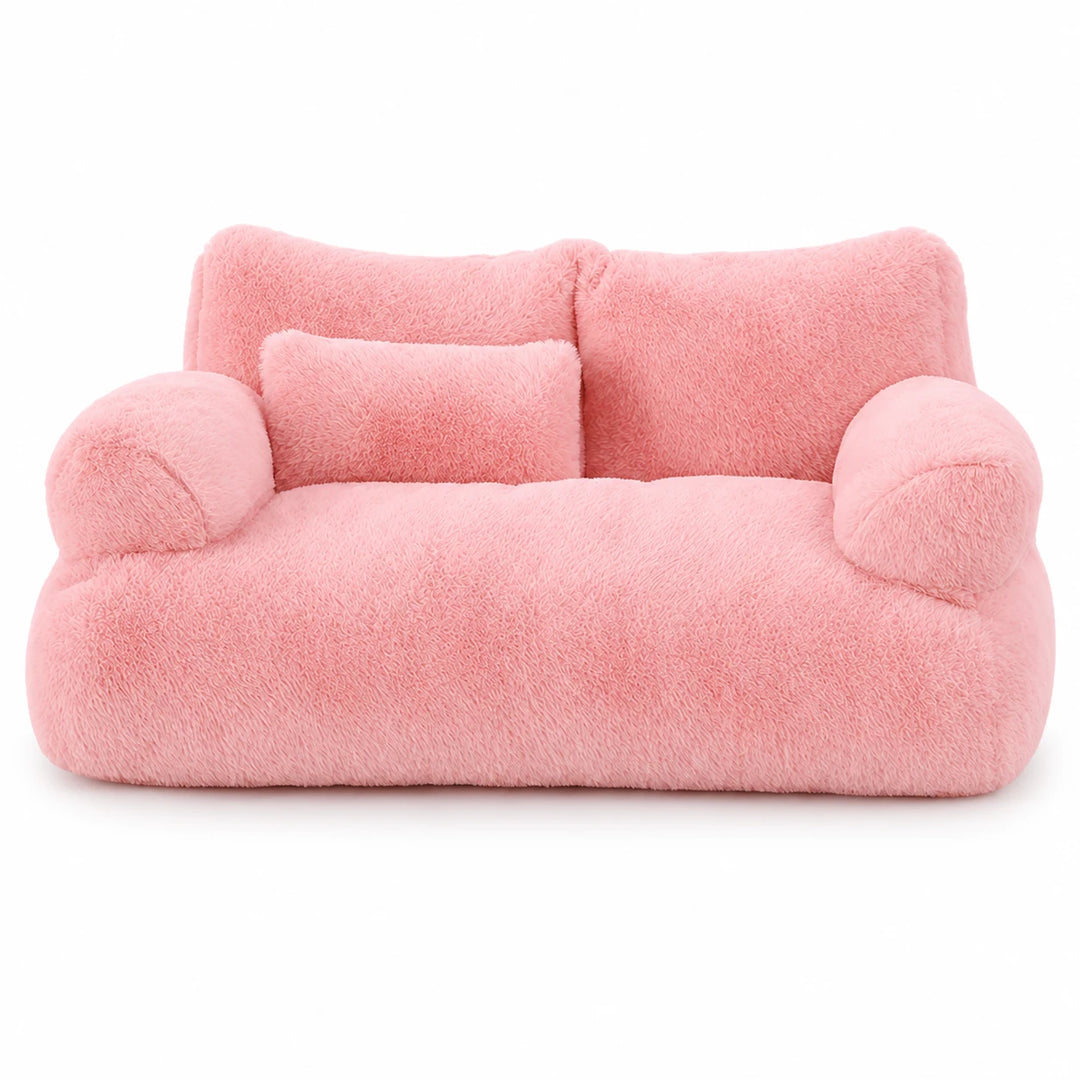 HearthPaw – Plush Sofa-Shaped Cat Bed