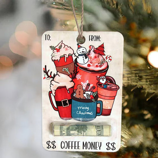 Givelle™ – Wooden Christmas Gift Money Holder