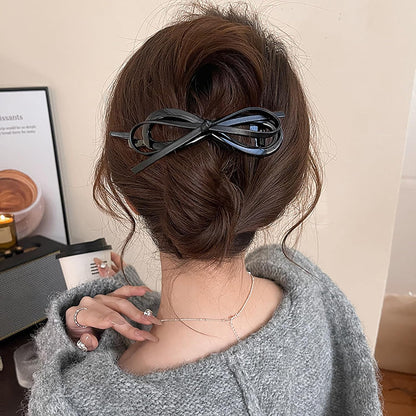Velina™ – PU Leather Bow Hair Clip (1+1 Free)