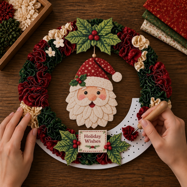 Foldera – No-Sew Poke Fabric Wreath Kit