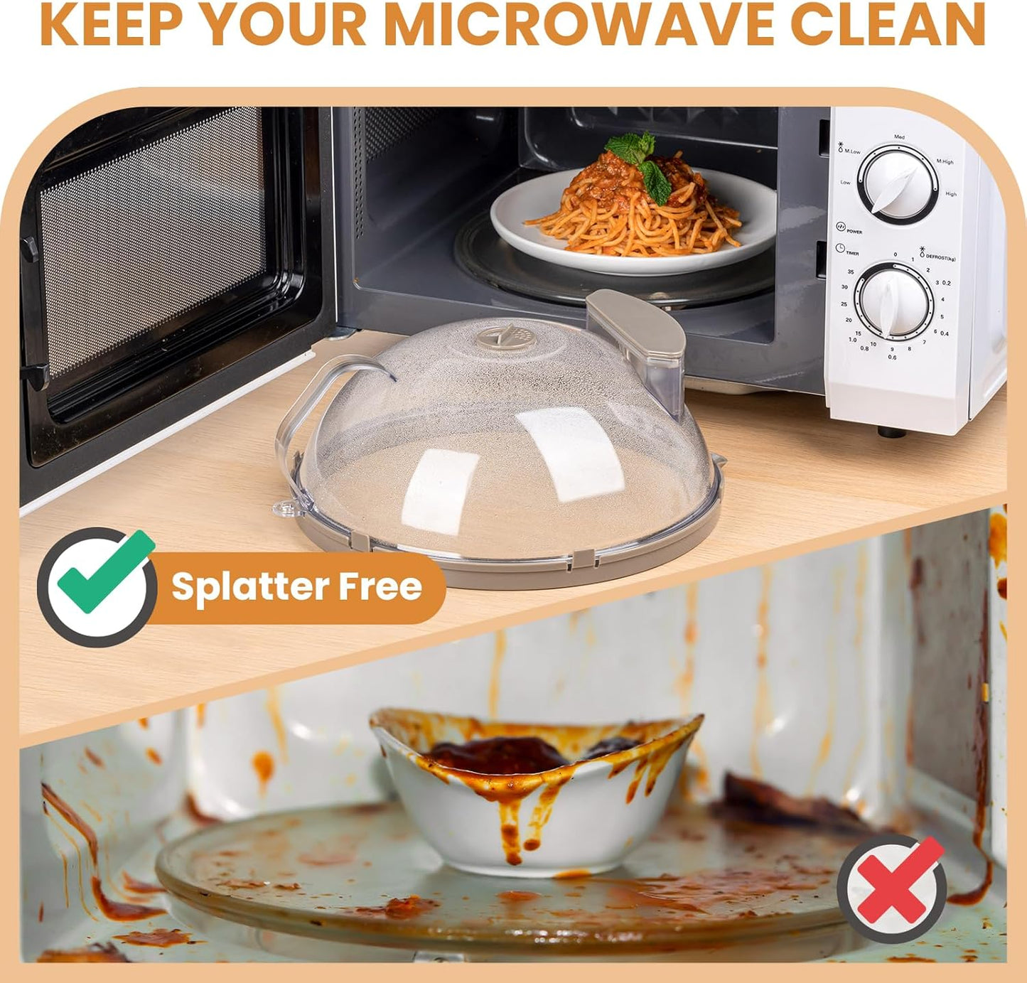 Culinae™ - Clear Microwave Steaming Lid (50% Off)