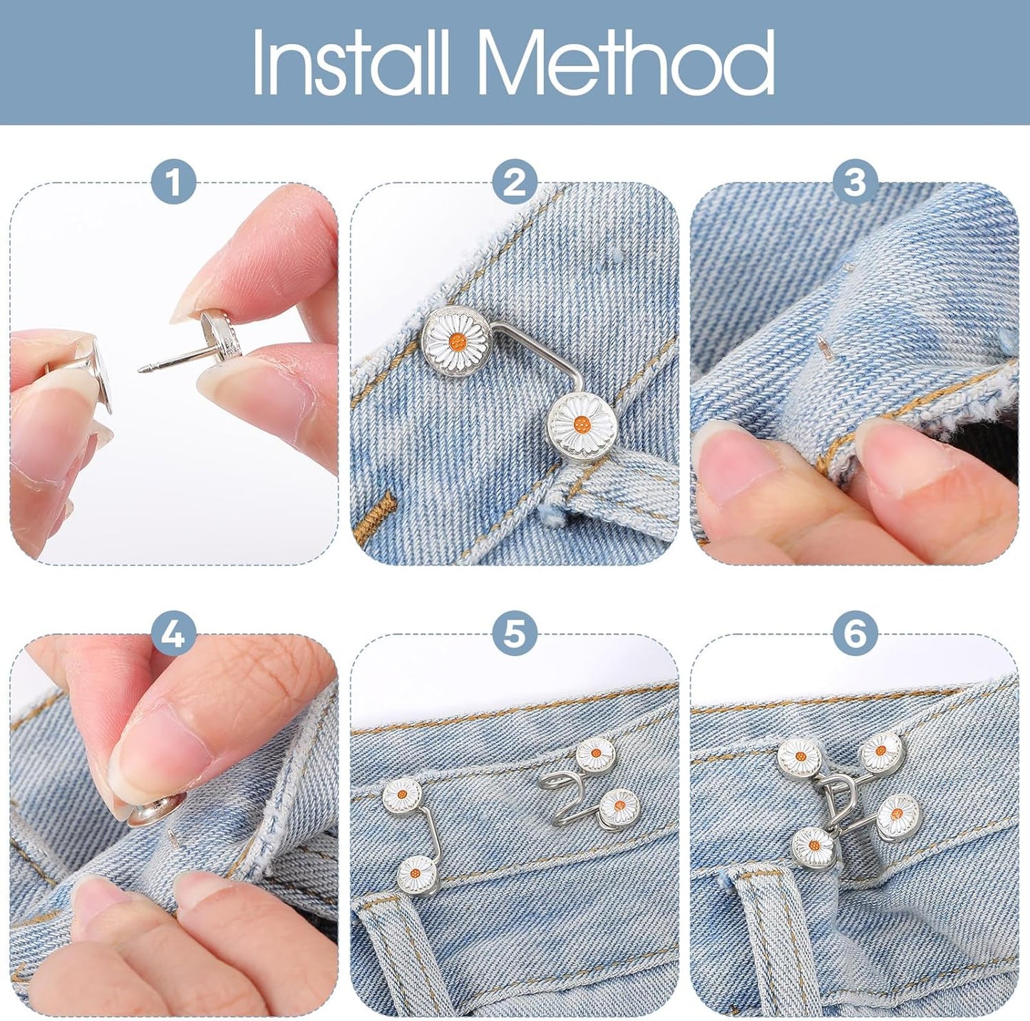 Waistella™ – Reusable Button Tightener for Better Fit (1+2 Free)