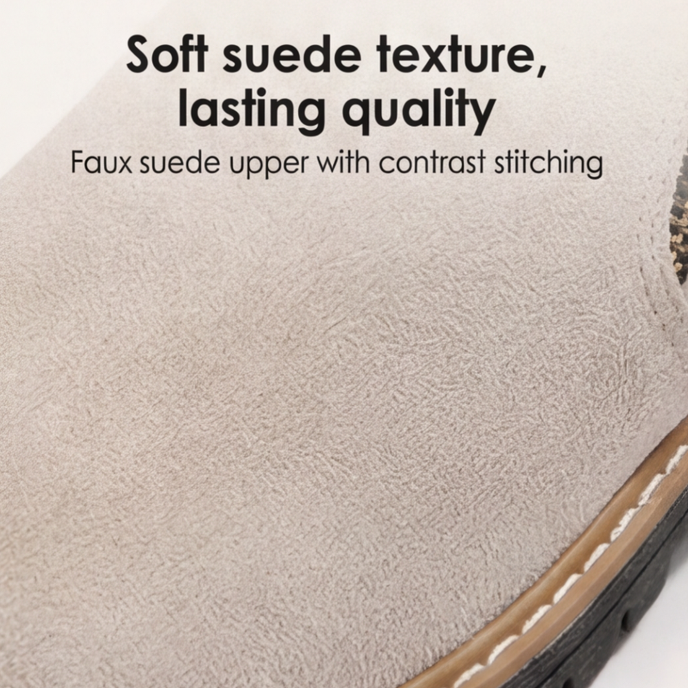 Stepara™ - Side-Zip Suede Chelsea Boots