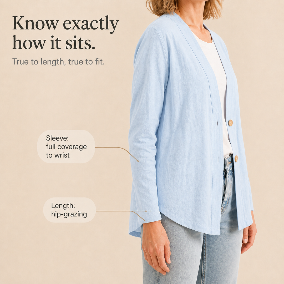 Drapelle – Breathable Knit V-Neck Cardigan