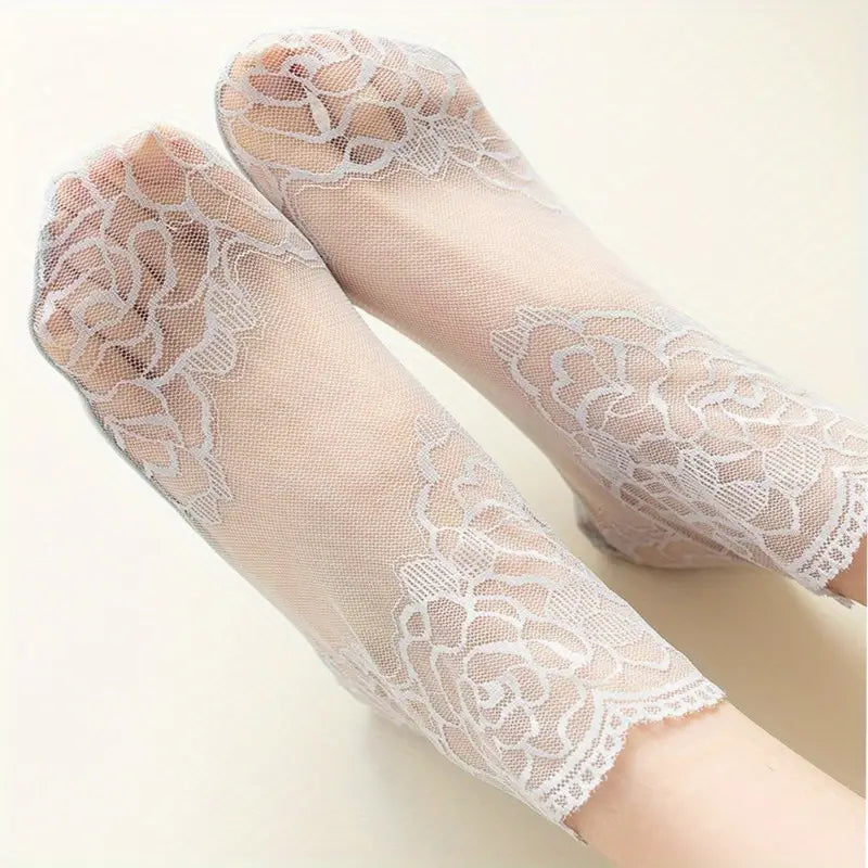 Feeluxe - Elegant Lace Socks for Women