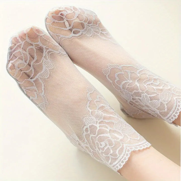 Feeluxe - Elegant Lace Socks for Women