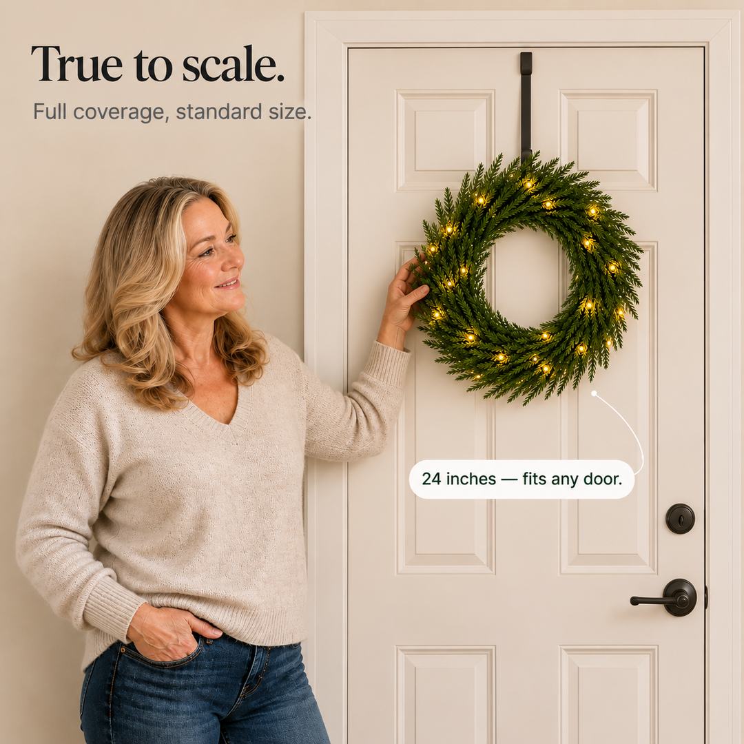 Glowpine – Pre-Lit Norfolk Pine Wreath