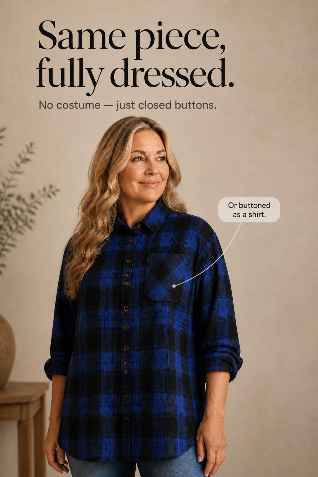 Overshirt & Co – Oversized Buffalo Plaid Flannel Shacket