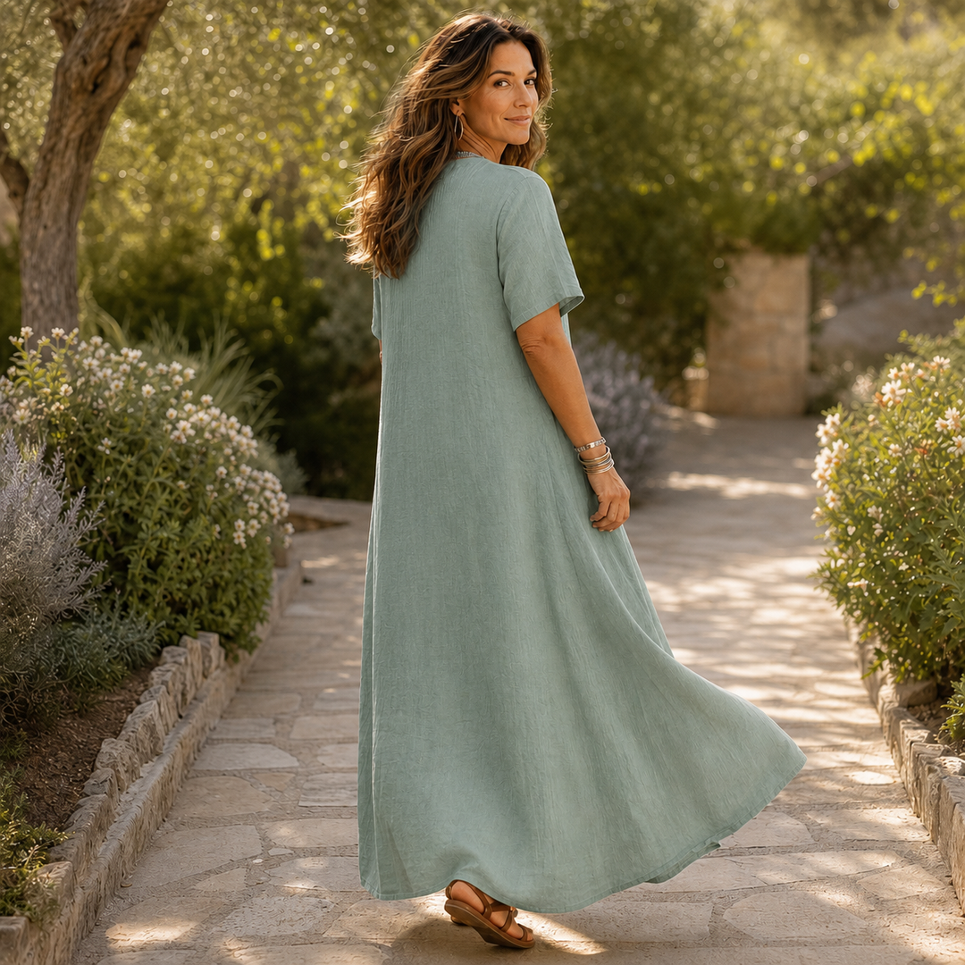 Linaline – Pintuck Maxi Dress