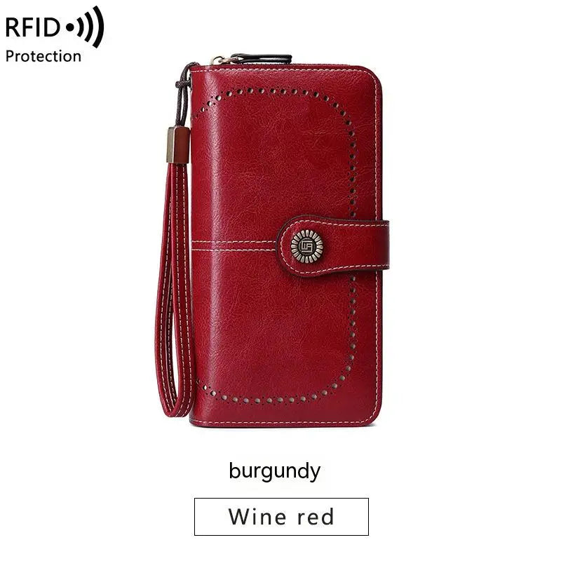 Aureden - Compact RFID Wallet with 24-Card Storage
