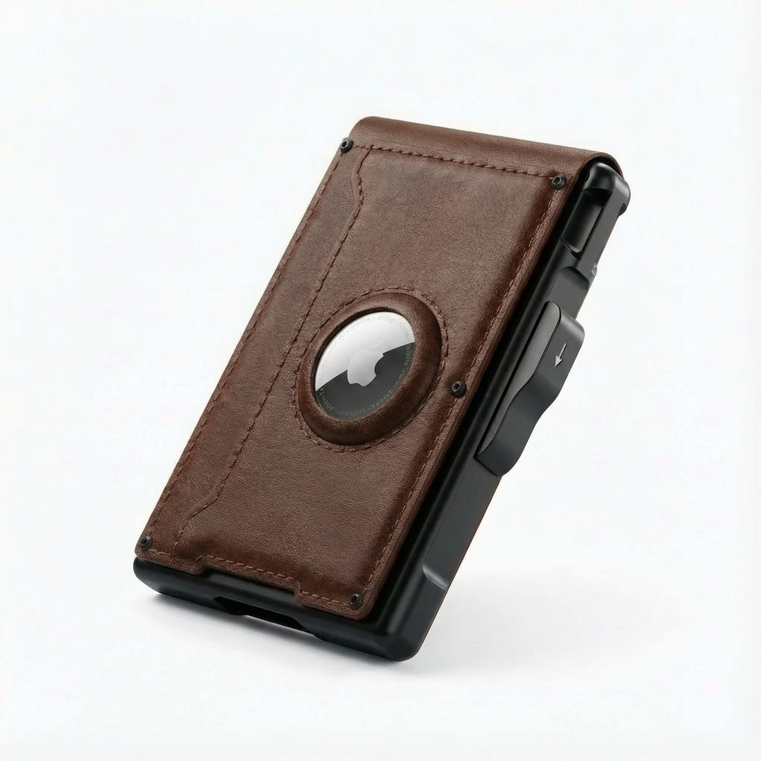 Vaultric - Slim Pop-Up Wallet with AirTag Pocket