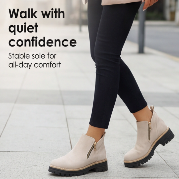 Stepara™ - Side-Zip Suede Chelsea Boots