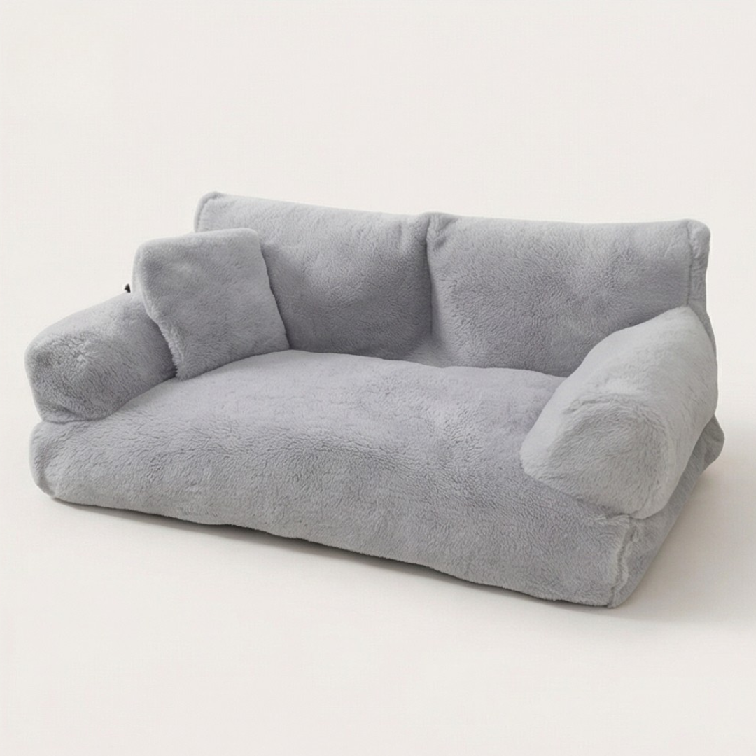 Pawluna – Plush Pet Sofa with Washable Cover
