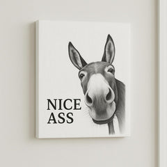 Gigglery - Funny Donkey Bathroom Wall Art