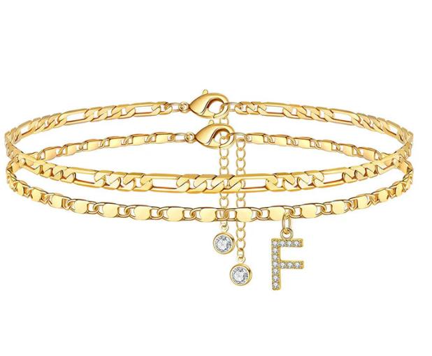 Letterly – Letter Layered Anklet