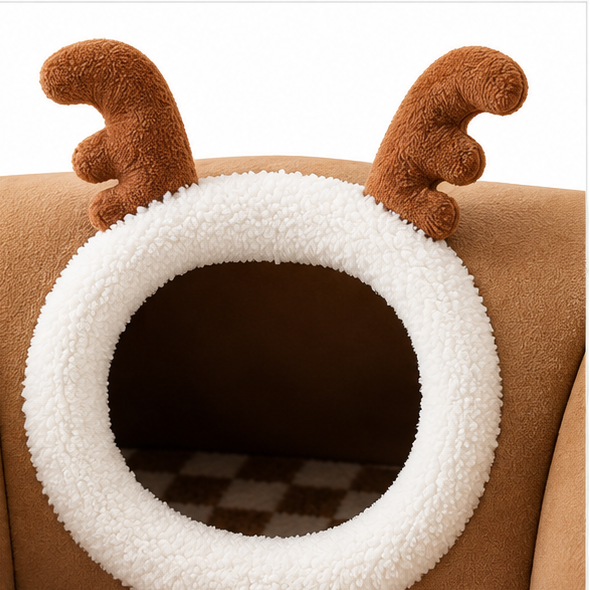 3-In-1 Cozy Cat Tunnel Bed