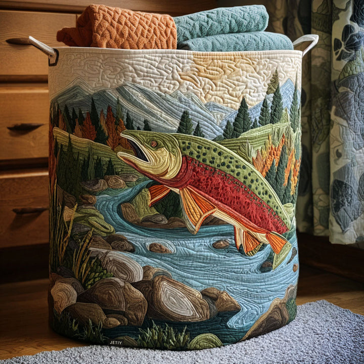 Fillfast – Quilted Animal-Print Foldable Storage Basket