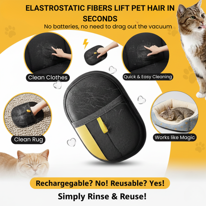 Glissfur™ – Electrostatic Glove for Pet Hair Removal