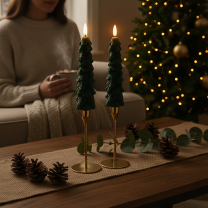 Glowpine™ – Flameless Christmas Tree Candles (2-Pack)