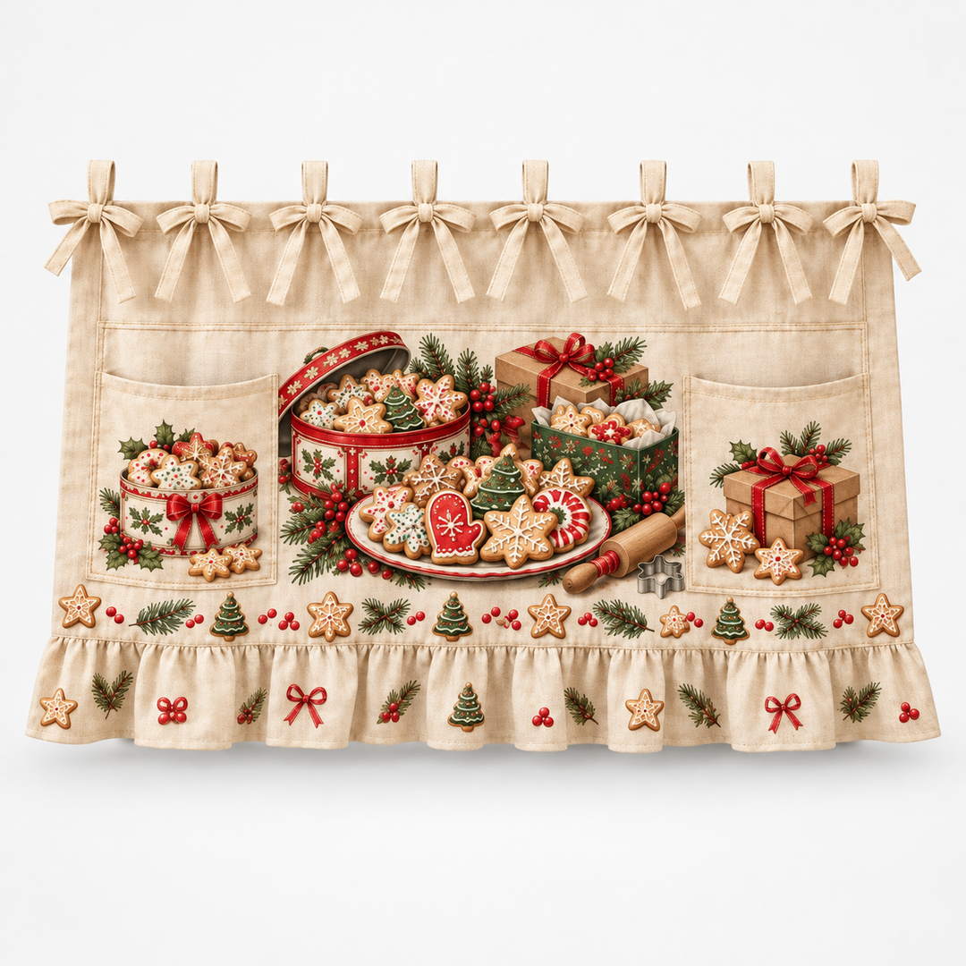 Hearth & Holly – Tie-On Pocketed Christmas Appliance Skirt