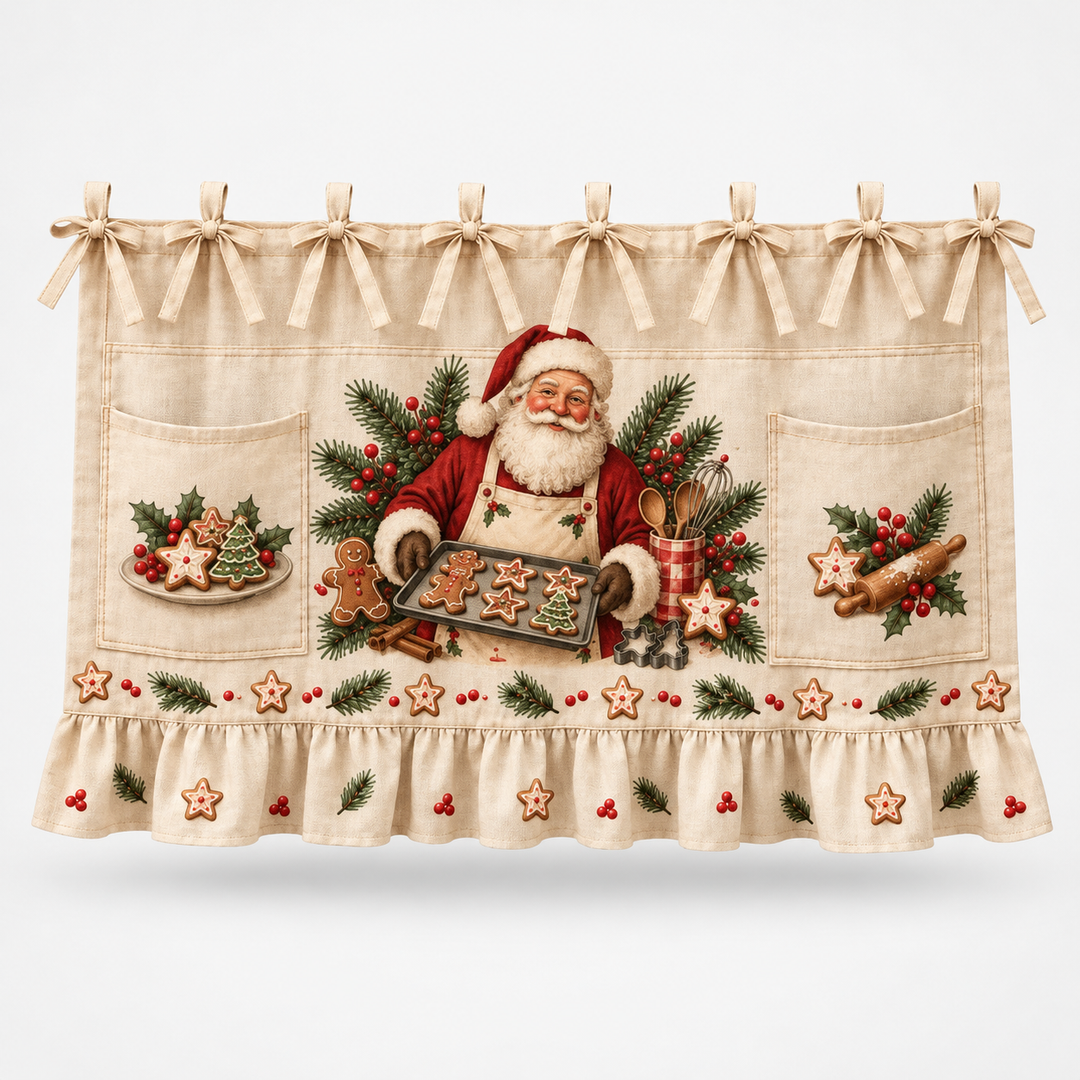 Hearth & Holly – Tie-On Pocketed Christmas Appliance Skirt