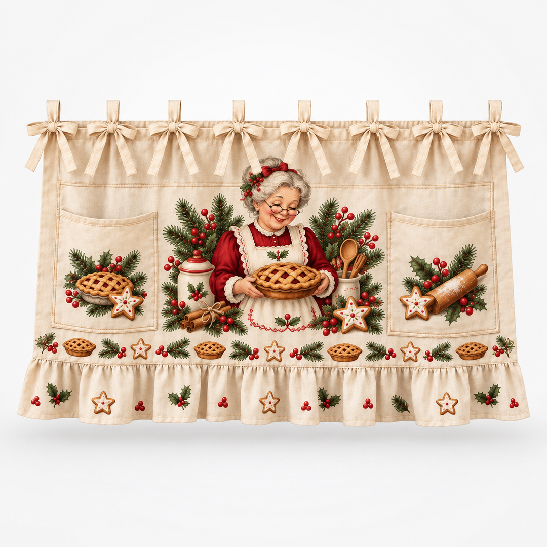 Hearth & Holly – Tie-On Pocketed Christmas Appliance Skirt