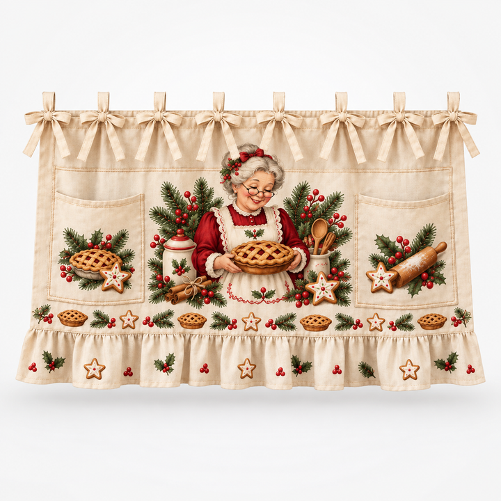 Hearth & Holly – Tie-On Pocketed Christmas Appliance Skirt