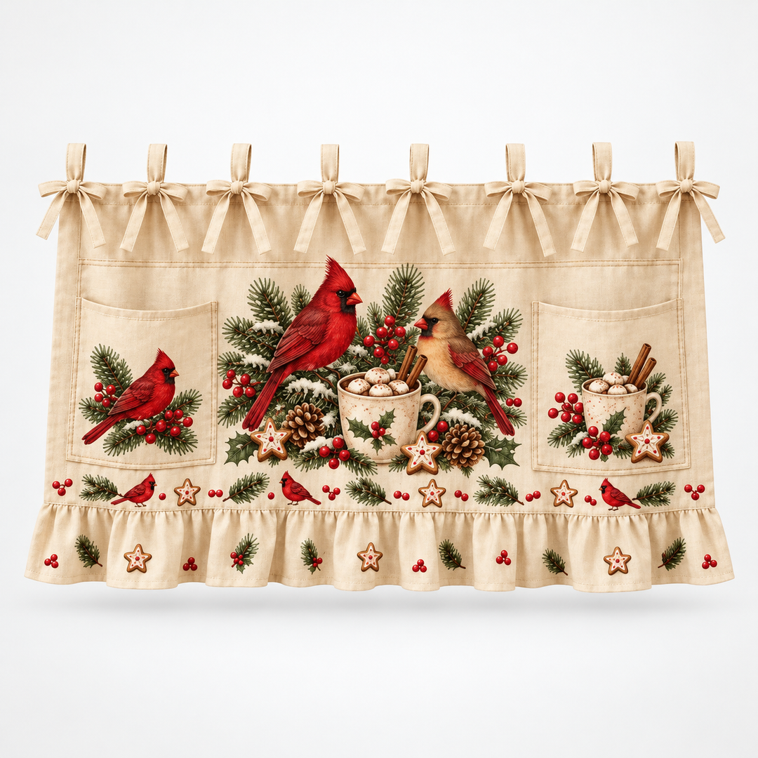 Hearth & Holly – Tie-On Pocketed Christmas Appliance Skirt