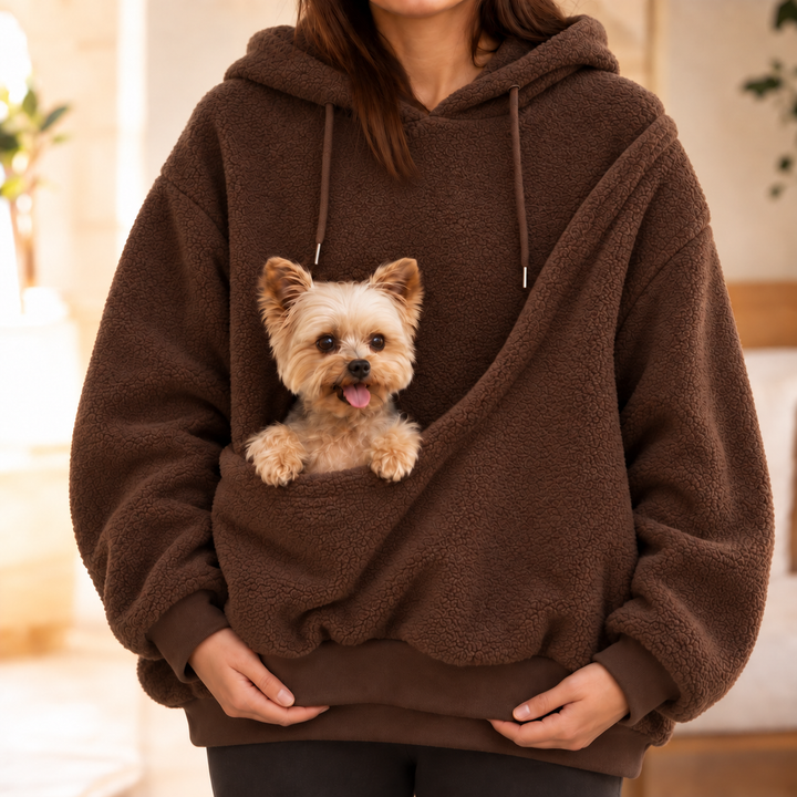 Snuglet – Teddy Fleece Pet Carrier Hoodie
