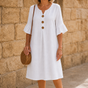 Fielding – Ruffle Sleeve Button Front Midi Dress