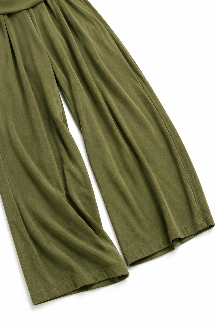 Wearbella – Ribbed Knit Draped Top. And Pants Set