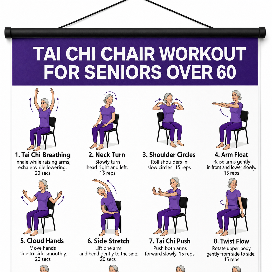 Steadwell – Seated And Standing Tai Chi Wall Chart