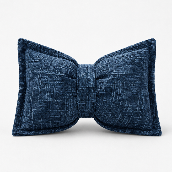 Bowsoft – Chenille Look Bow-Shaped Throw Pillow